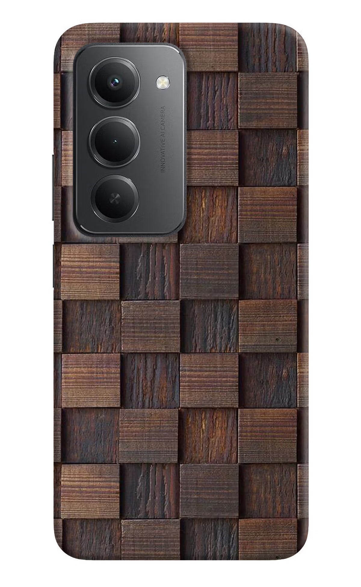 Wooden Cube Design Redmi 15 5G Back Cover