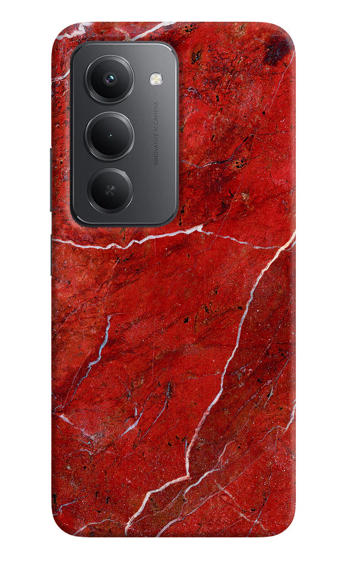 Red Marble Design Redmi 15 5G Back Cover