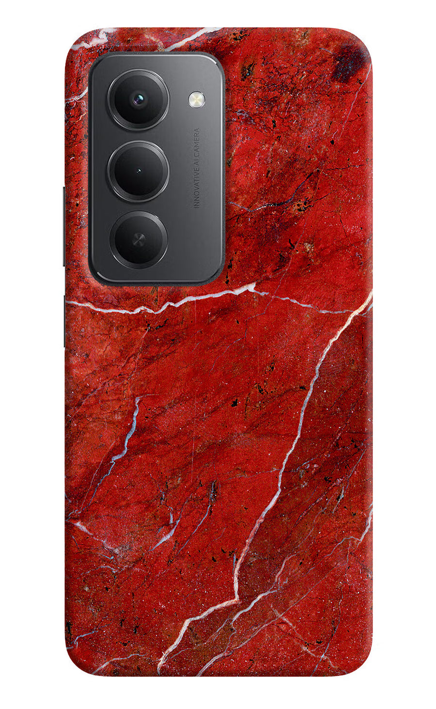 Red Marble Design Redmi 15 5G Back Cover, Hard case