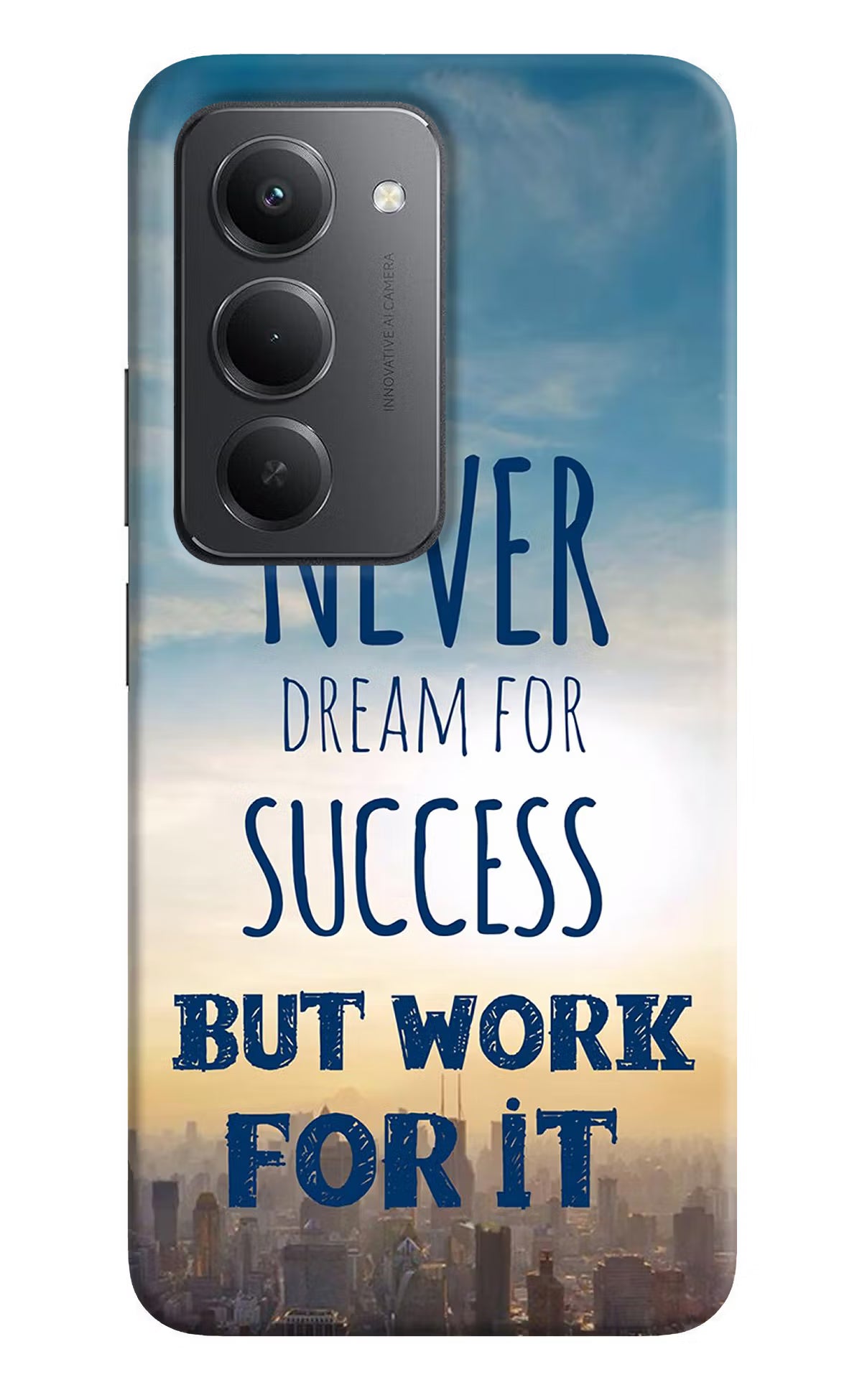 Never Dream For Success But Work For It Redmi 15 5G Back Cover