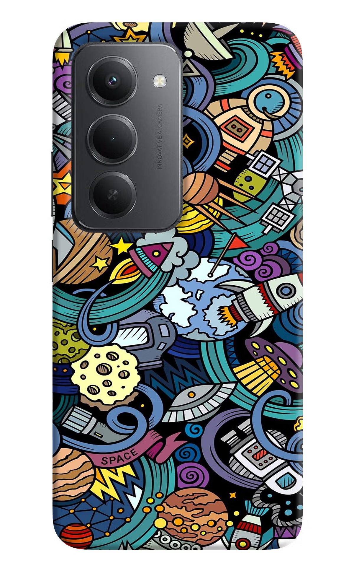 Space Abstract Redmi 15 5G Back Cover