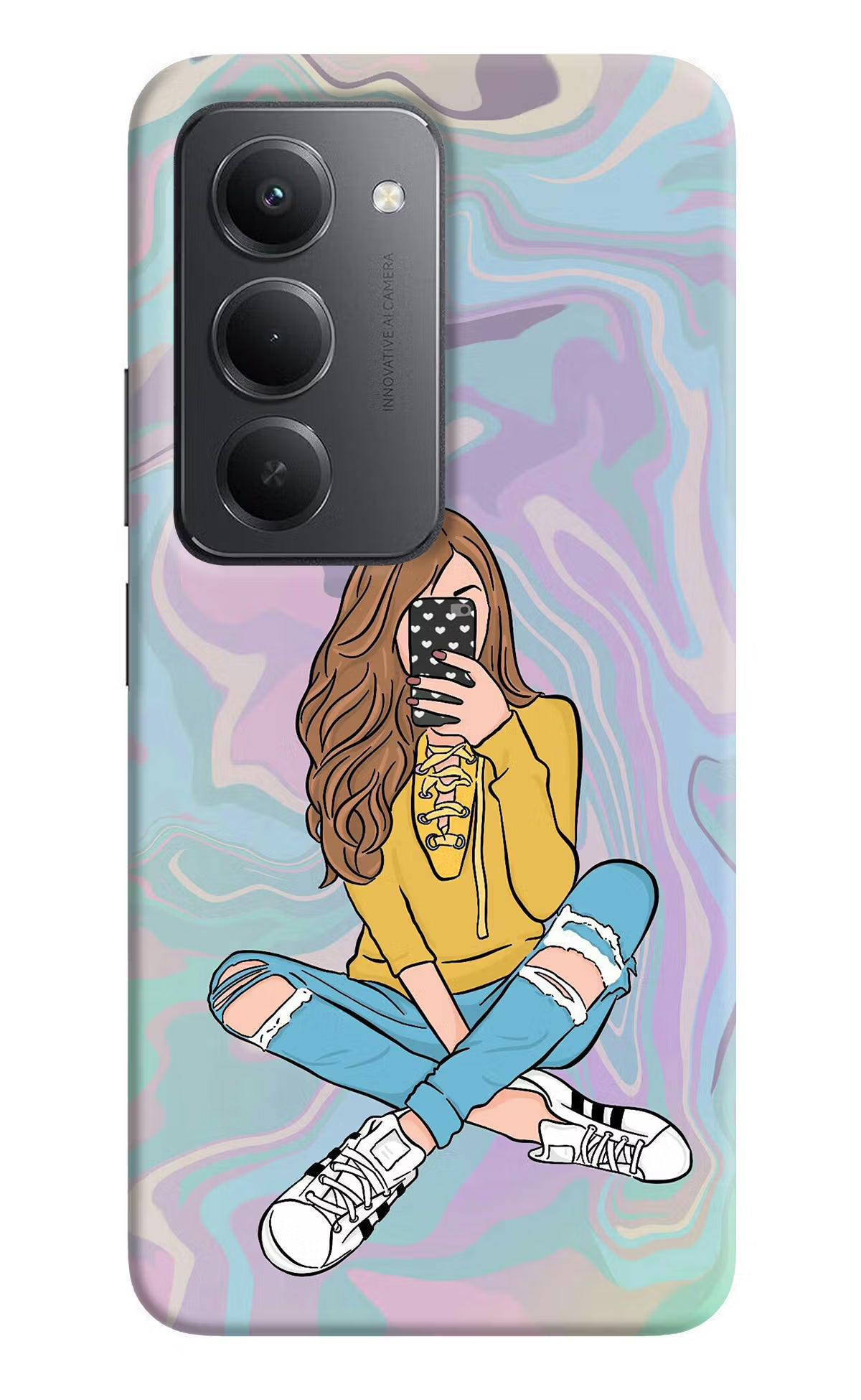 Selfie Girl Redmi 15 5G Back Cover