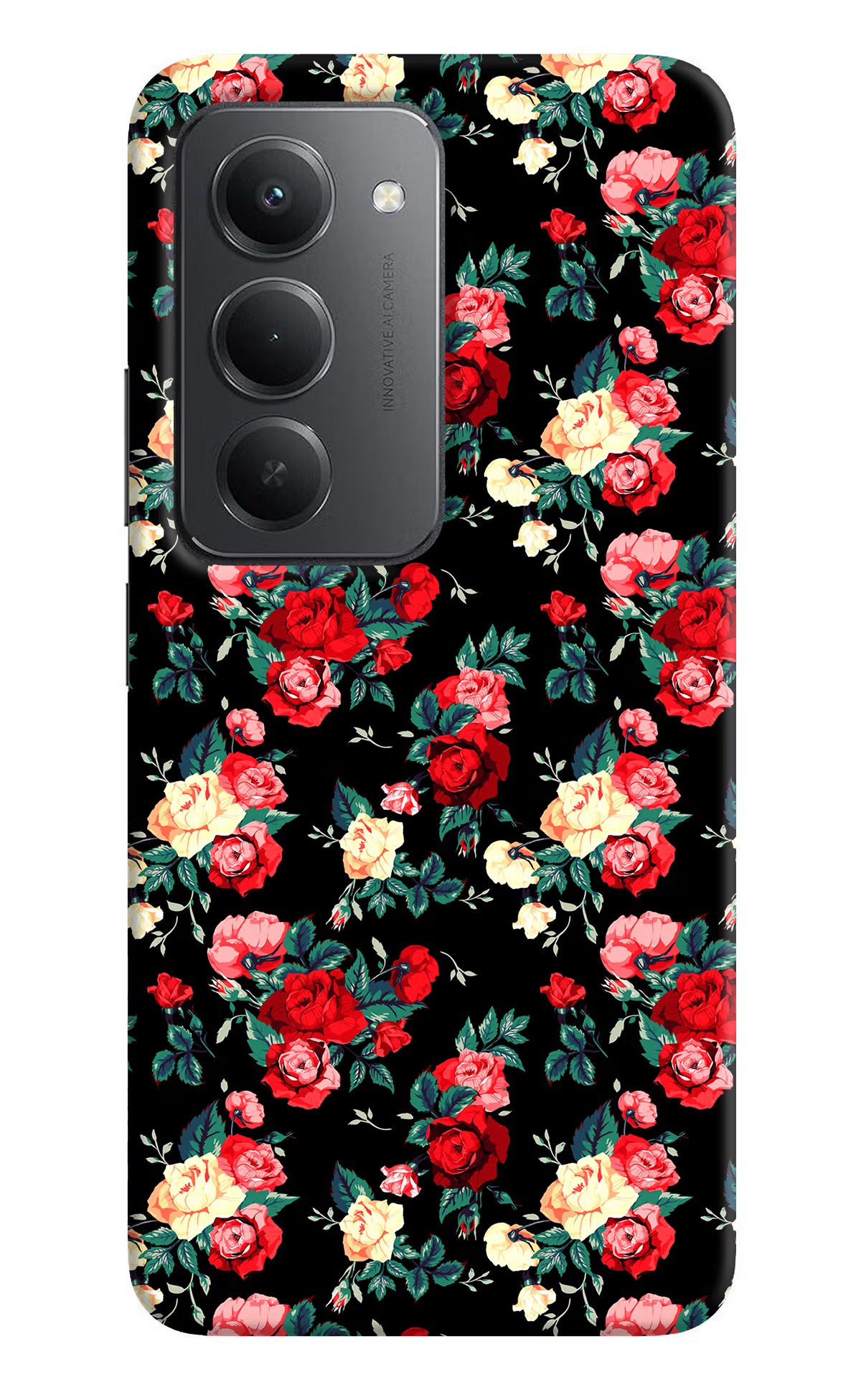 Rose Pattern Redmi 15 5G Back Cover