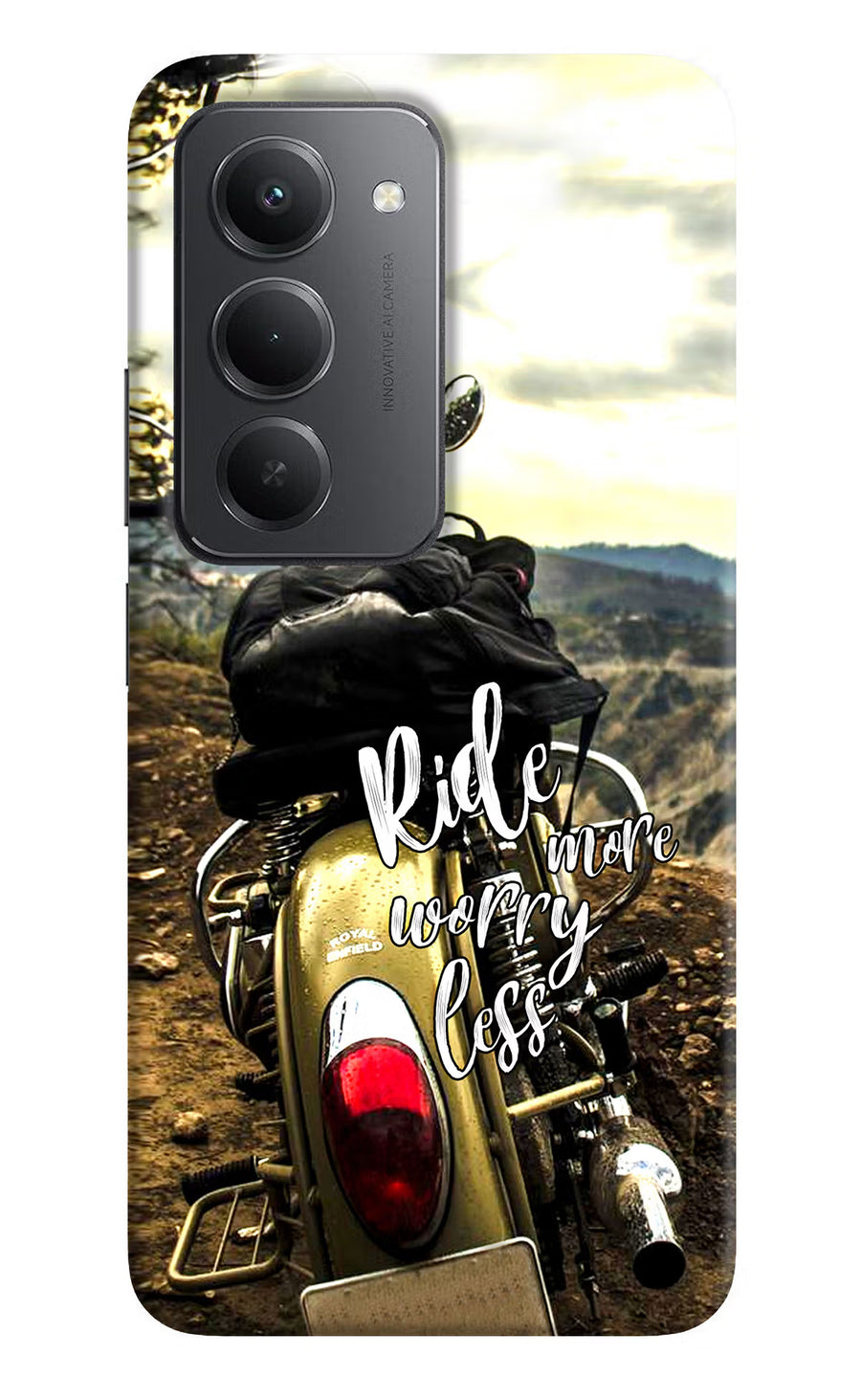 Ride More Worry Less Redmi 15 5G Back Cover, Hard case