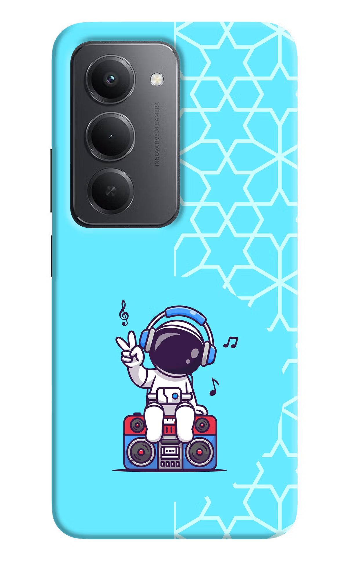 Cute Astronaut Chilling Redmi 15 5G Back Cover
