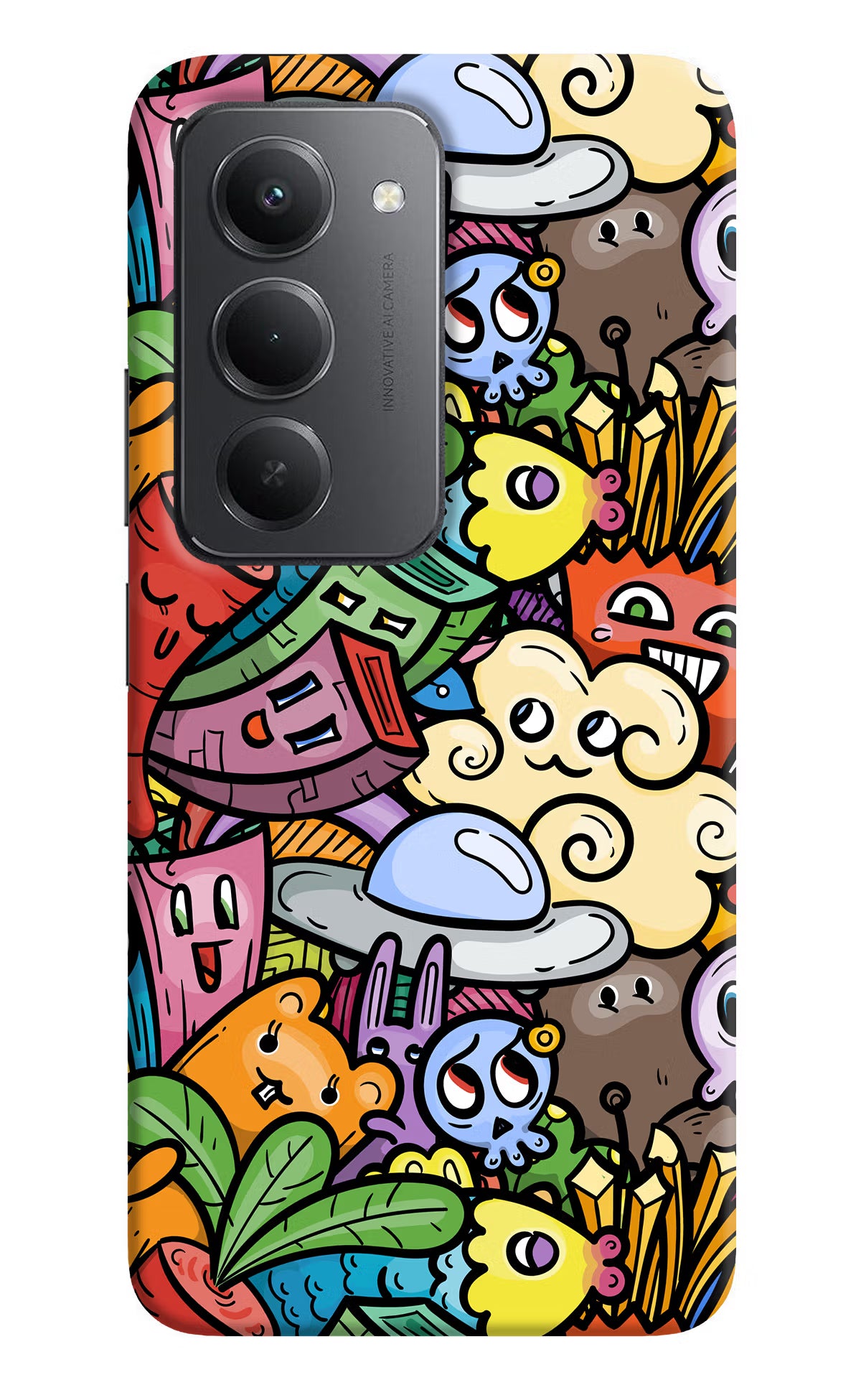 Veggie Doodle Redmi 15 5G Back Cover
