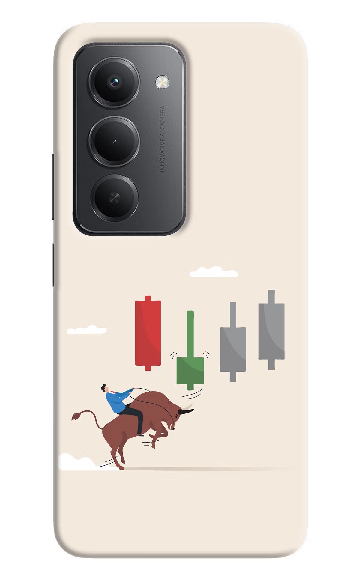 Bull Trading Momentum Redmi 15 5G Back Cover
