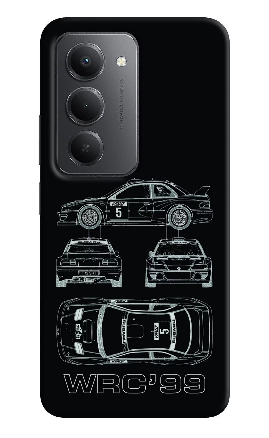 WRC'99 Redmi 15 5G Back Cover, Hard case