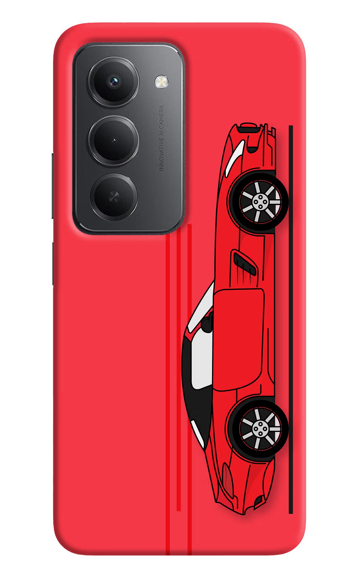 Red Velocity Redmi 15 5G Back Cover