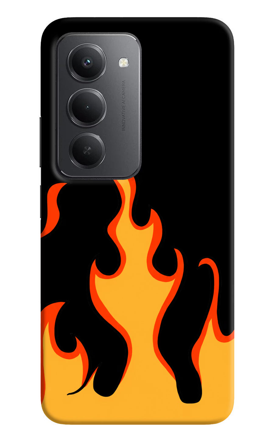 Fired Up – Black Redmi 15 5G Back Cover, Hard case