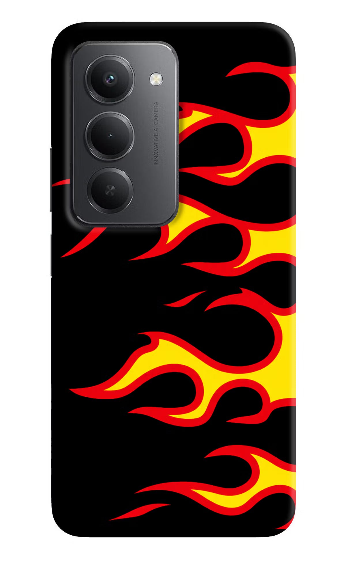 Side Sweep Flames Redmi 15 5G Back Cover