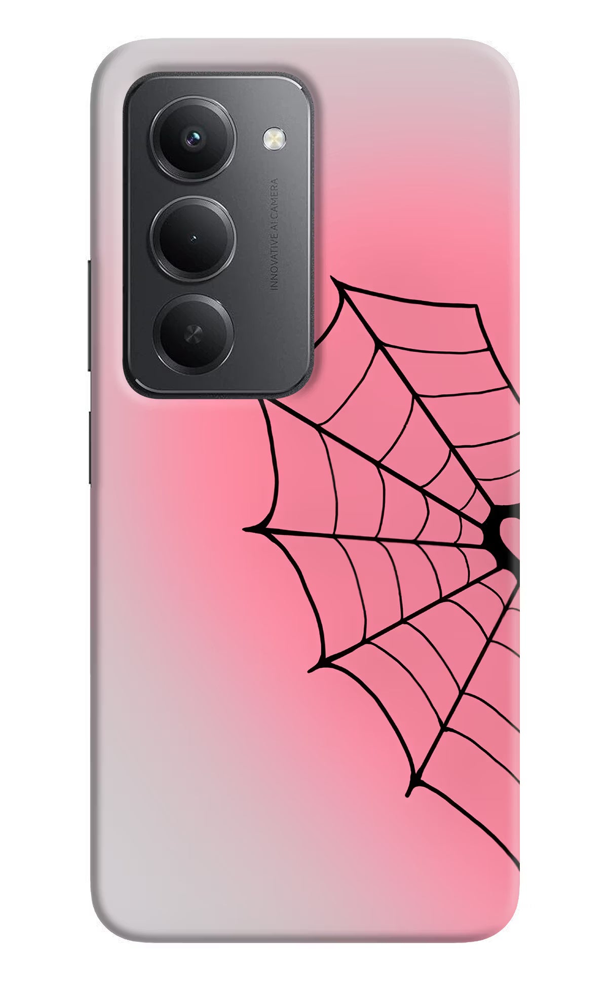 Pink Web Redmi 15 5G Back Cover