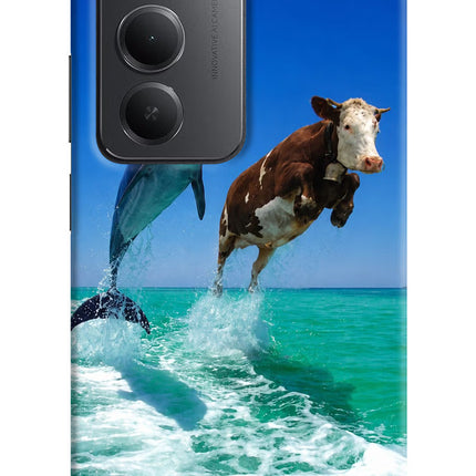 Dolphin vs Cow Redmi 15 5G Hard Case Back Cover by Casekaro