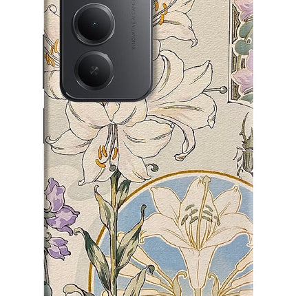 White Lily Redmi 15 5G Hard Case Back Cover by Casekaro