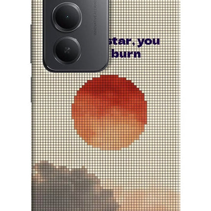Pixel Sun Redmi 15 5G Hard Case Back Cover by Casekaro