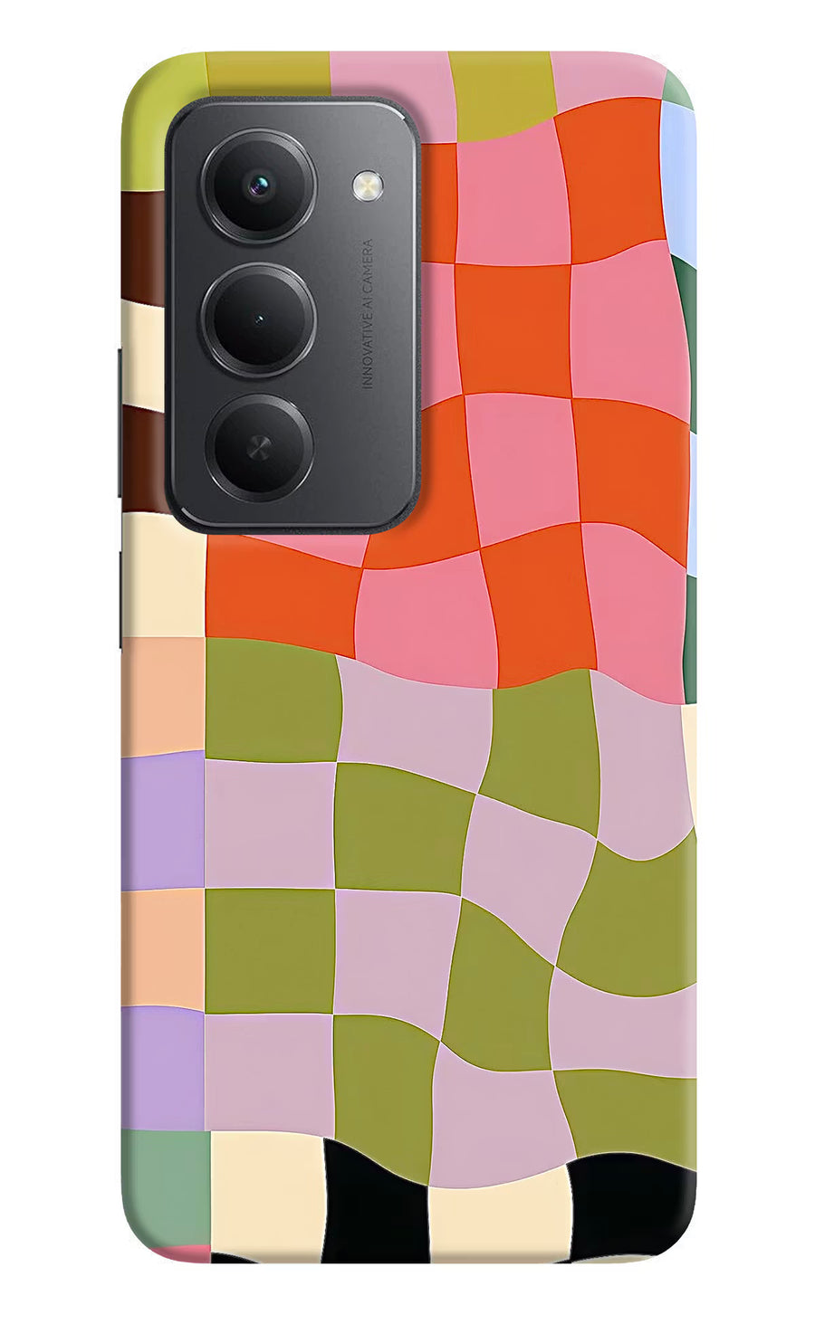 Wavy Grid Redmi 15 5G Back Cover, Hard case