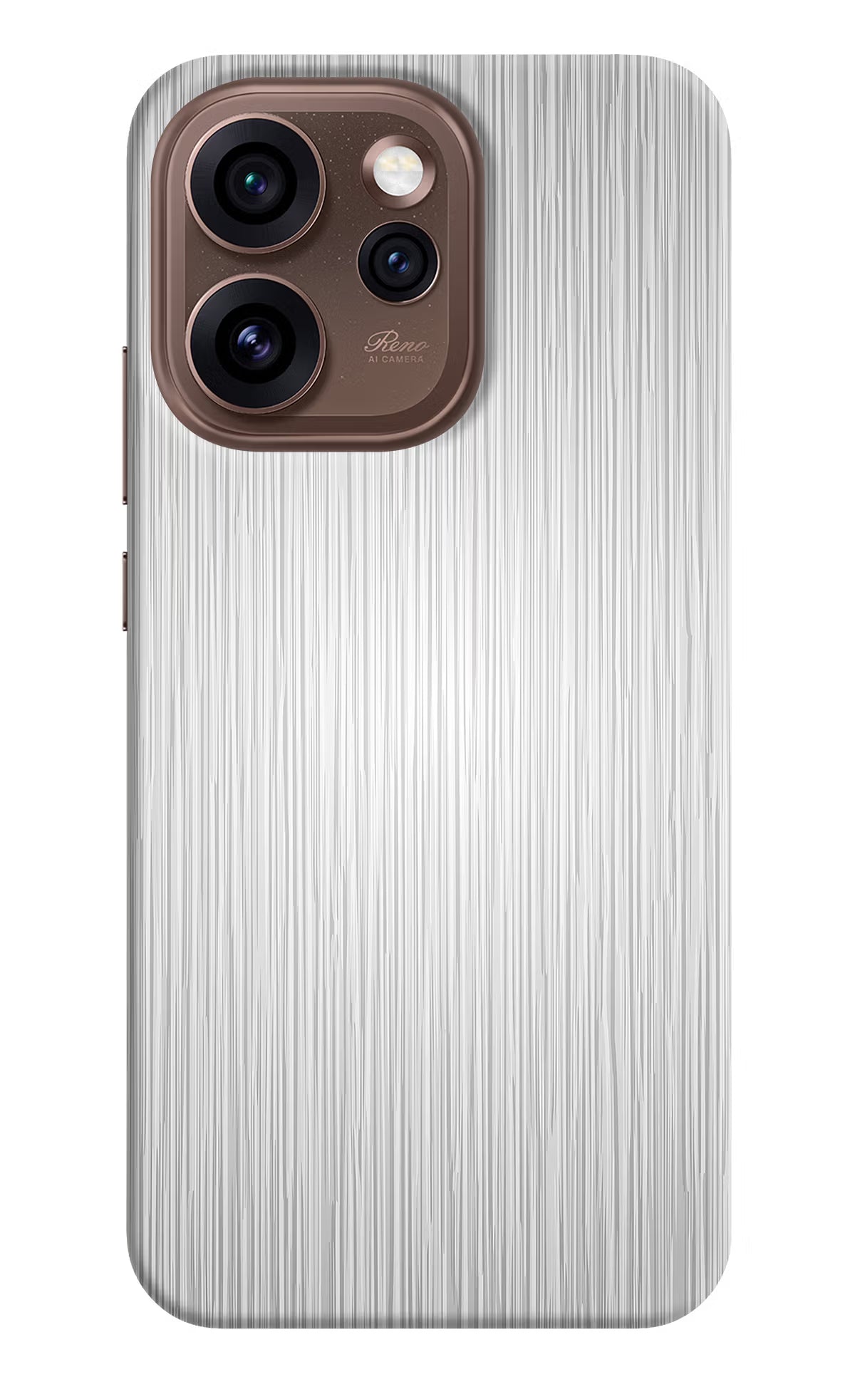 Wooden Grey Texture Oppo Reno15 Pro 5G Back Cover