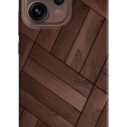Wooden Texture Design Oppo Reno15 Pro 5G Hard Case Back Cover by Casekaro