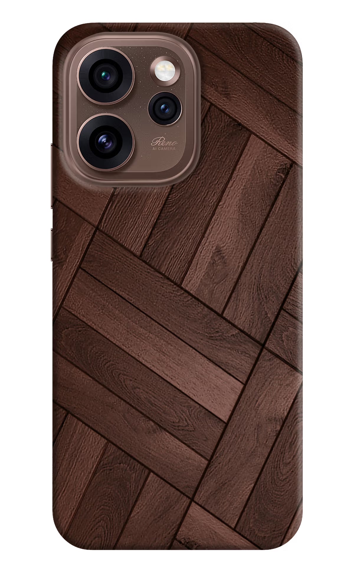 Wooden Texture Design Oppo Reno15 Pro 5G Back Cover