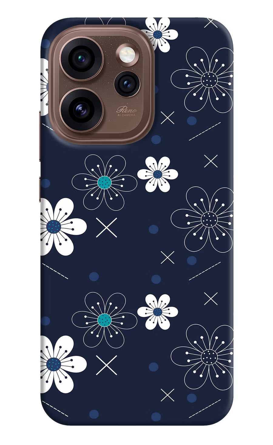 Flowers Oppo Reno15 Pro 5G Back Cover, Hard case