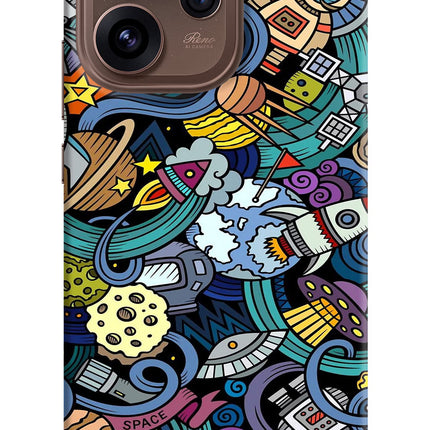 Space Abstract Oppo Reno15 Pro 5G Hard Case Back Cover by Casekaro