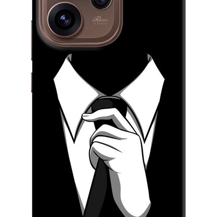 Black Tie Oppo Reno15 Pro 5G Hard Case Back Cover by Casekaro