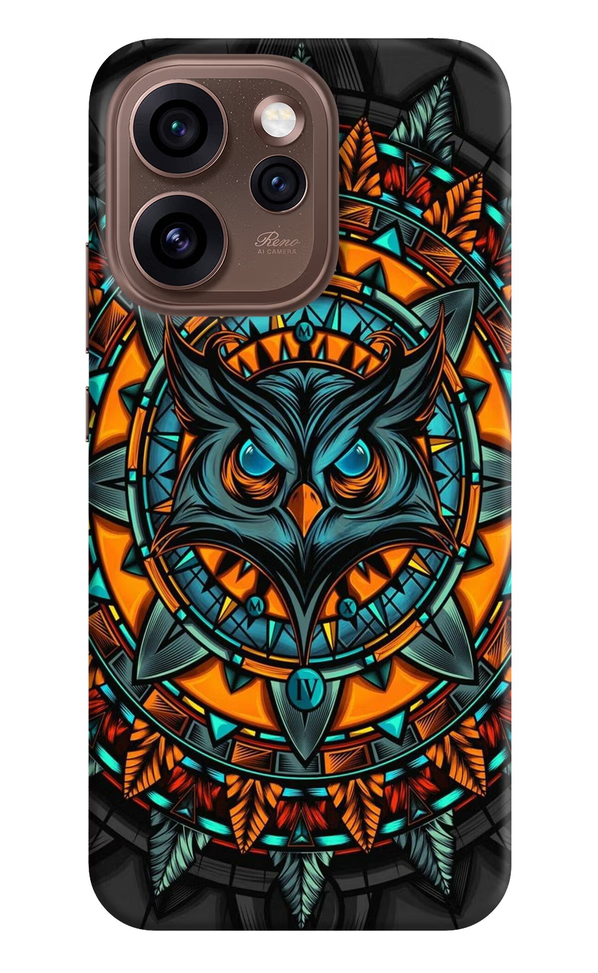 Angry Owl Art Oppo Reno15 Pro 5G Back Cover