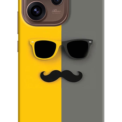 Sunglasses with Mustache Oppo Reno15 Pro 5G Hard Case Back Cover by Casekaro