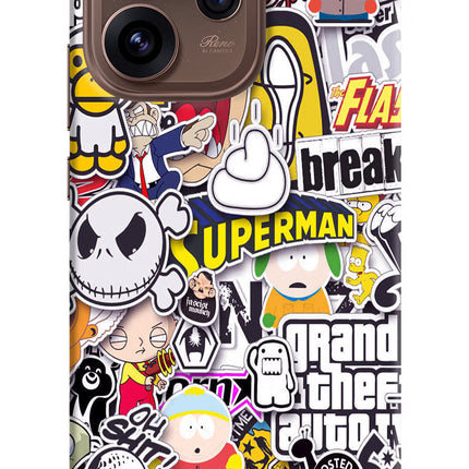 Sticker Bomb Oppo Reno15 Pro 5G Hard Case Back Cover by Casekaro