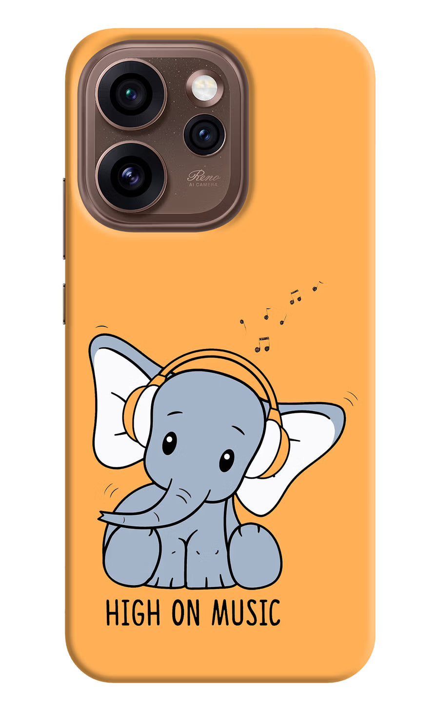 High On Music Oppo Reno15 Pro 5G Back Cover, Hard case
