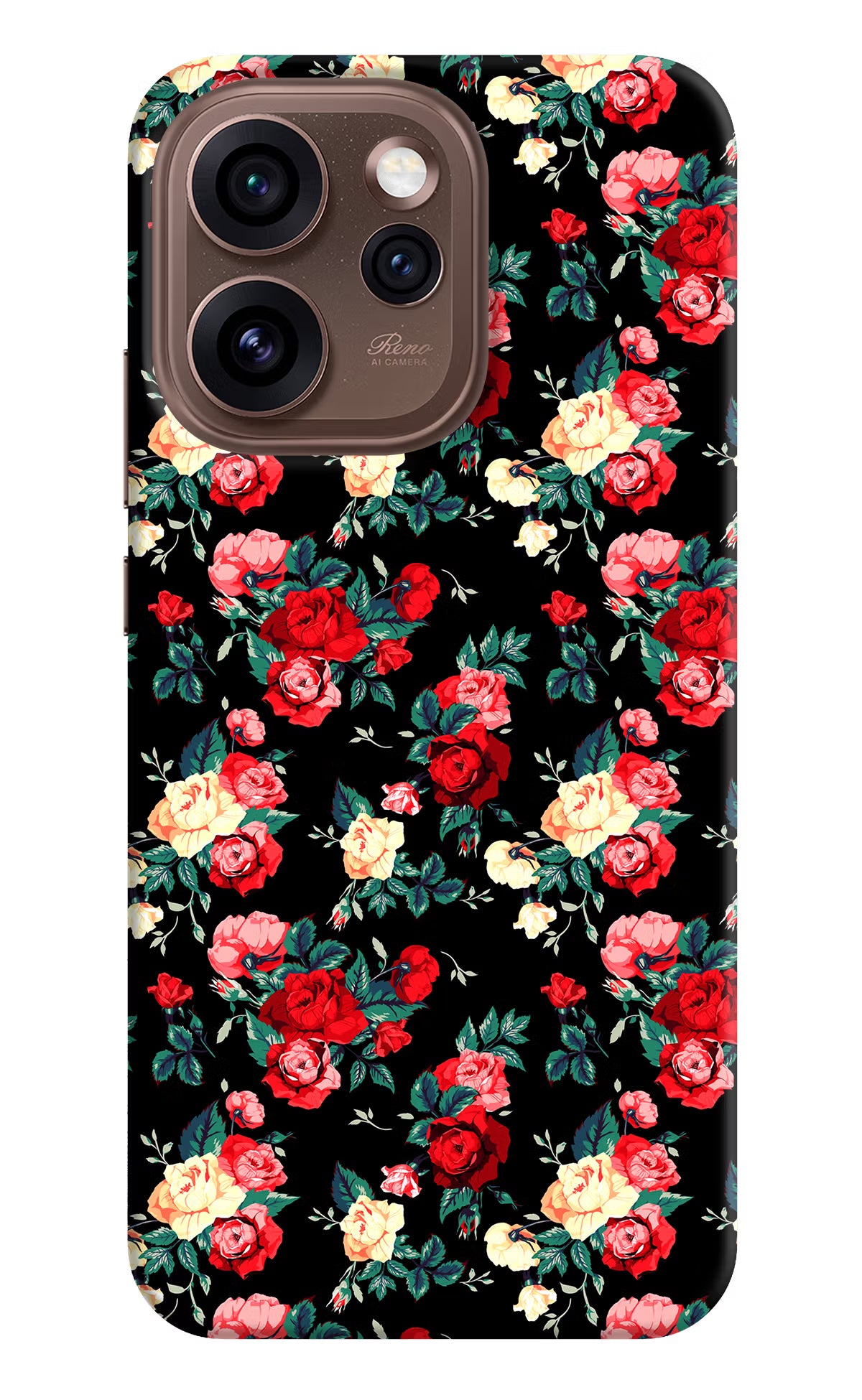Rose Pattern Oppo Reno15 Pro 5G Back Cover
