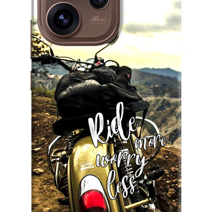 Ride More Worry Less Oppo Reno15 Pro 5G Hard Case Back Cover by Casekaro