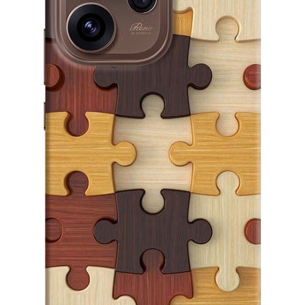 Wooden Puzzle Oppo Reno15 Pro 5G Hard Case Back Cover by Casekaro