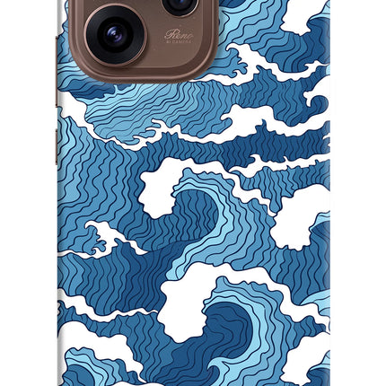 Blue Waves Oppo Reno15 Pro 5G Hard Case Back Cover by Casekaro