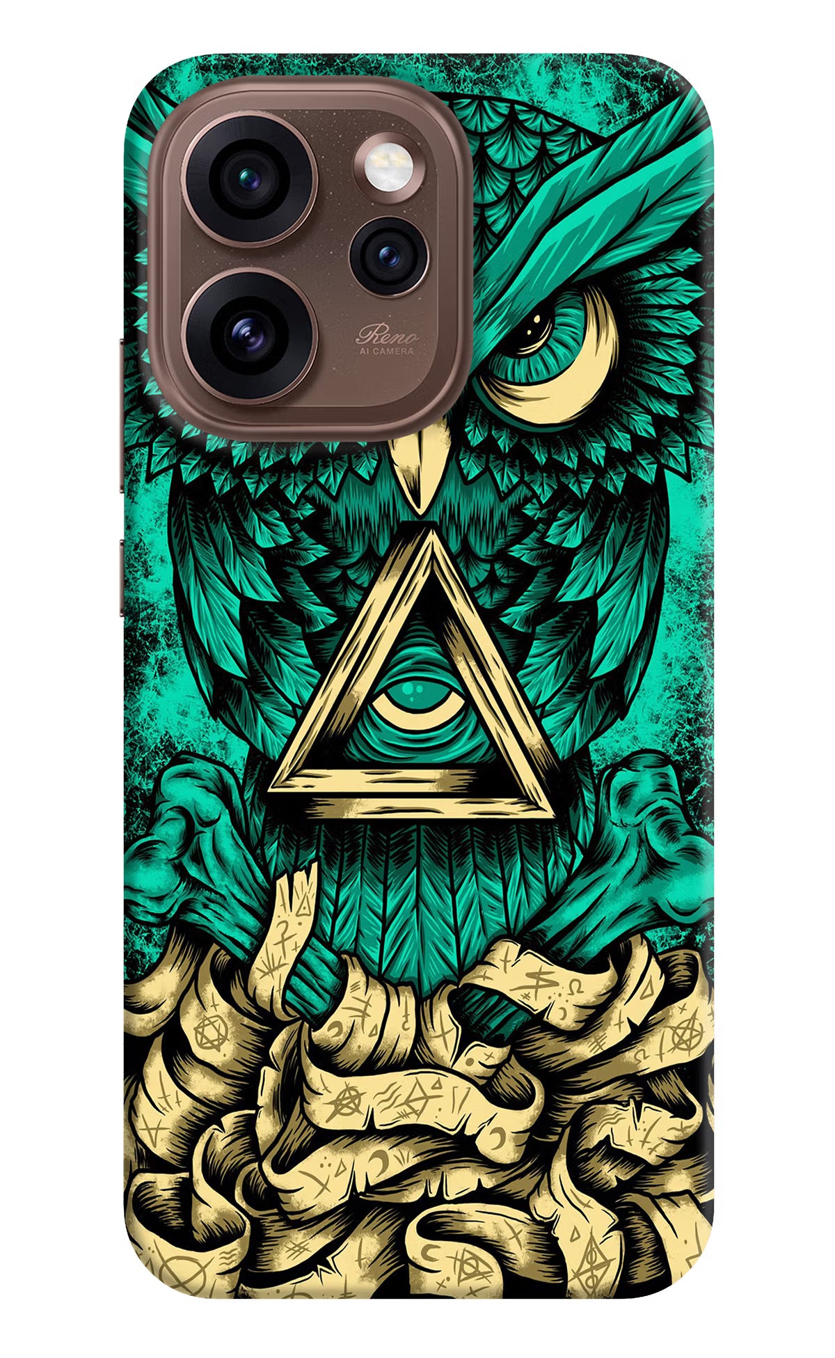 Green Owl Oppo Reno15 Pro 5G Back Cover