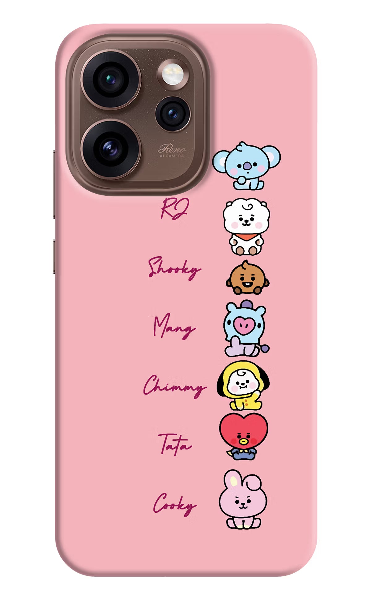 BTS names Oppo Reno15 Pro 5G Back Cover