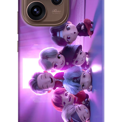 BTS Chibi Oppo Reno15 Pro 5G Hard Case Back Cover by Casekaro