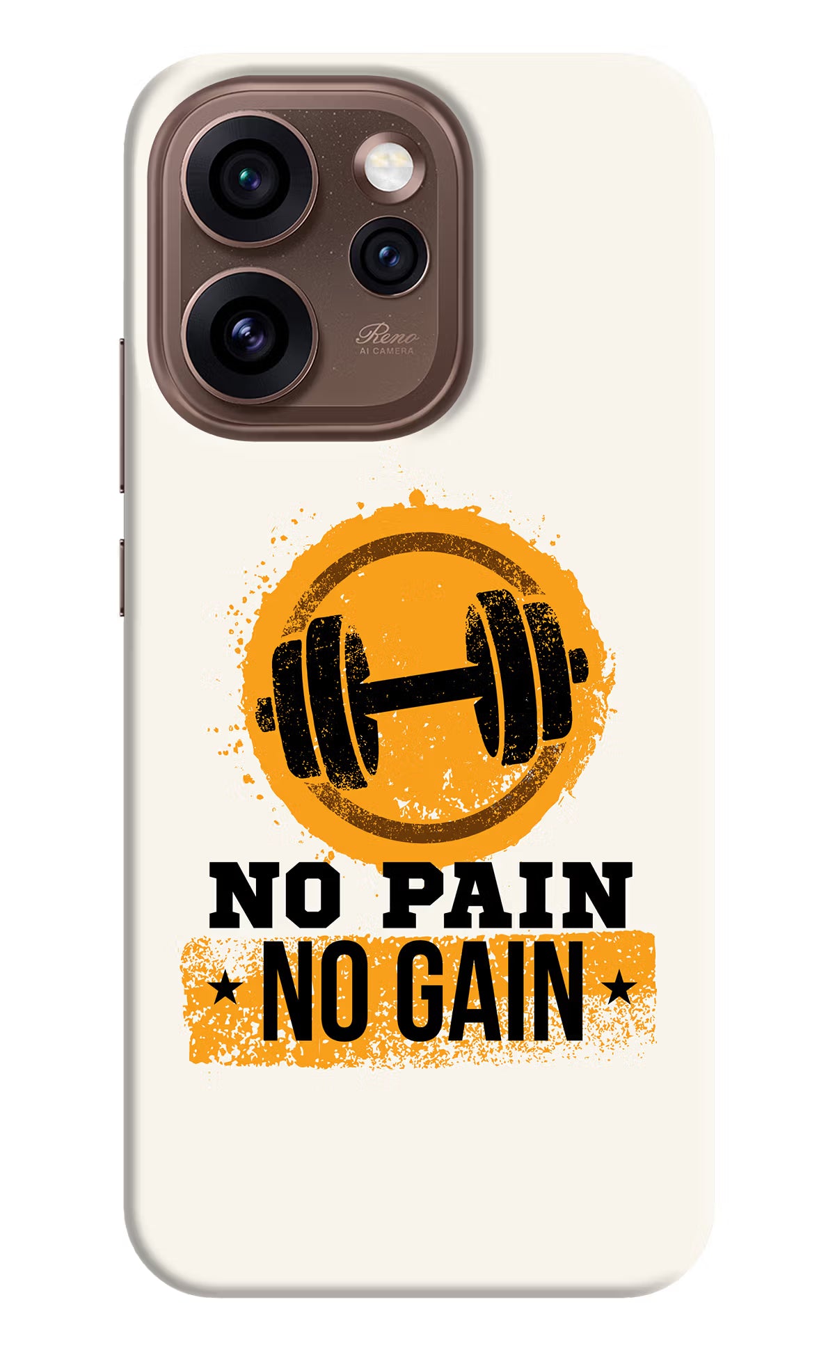 No Pain No Gain Oppo Reno15 Pro 5G Back Cover