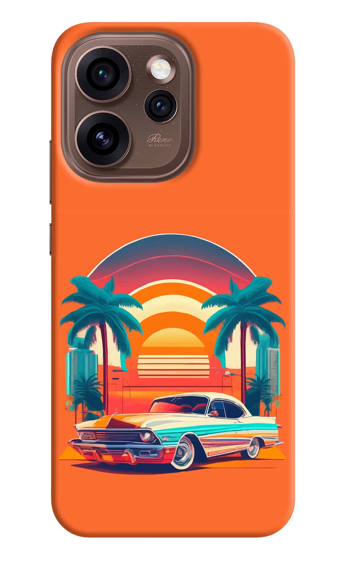Palm Drive 80s Oppo Reno15 Pro 5G Back Cover