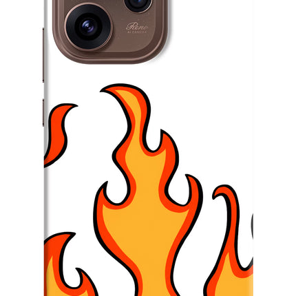 Fired Up – White Oppo Reno15 Pro 5G Hard Case Back Cover by Casekaro