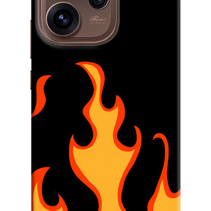 Fired Up – Black Oppo Reno15 Pro 5G Hard Case Back Cover by Casekaro