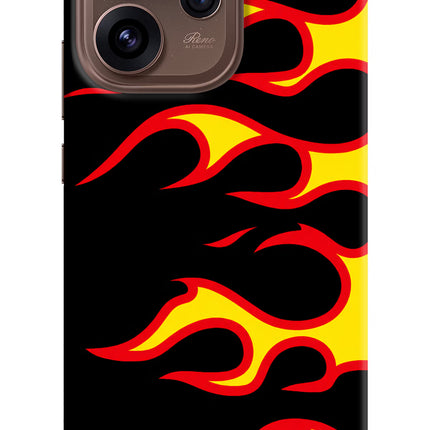 Side Sweep Flames Oppo Reno15 Pro 5G Hard Case Back Cover by Casekaro