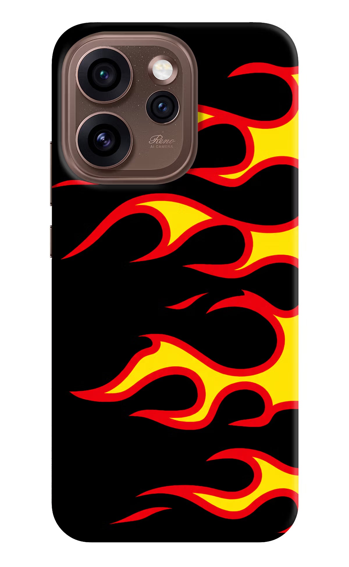 Side Sweep Flames Oppo Reno15 Pro 5G Back Cover