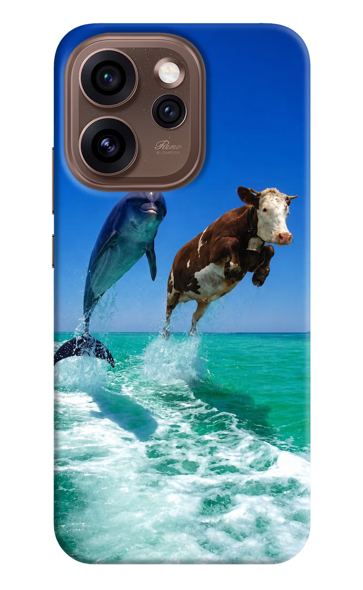 Dolphin vs Cow Oppo Reno15 Pro 5G Back Cover