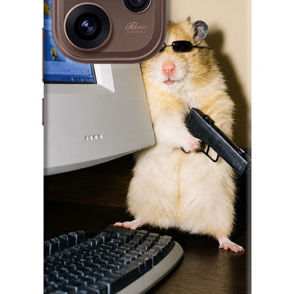 Hacker Hamster Oppo Reno15 Pro 5G Hard Case Back Cover by Casekaro