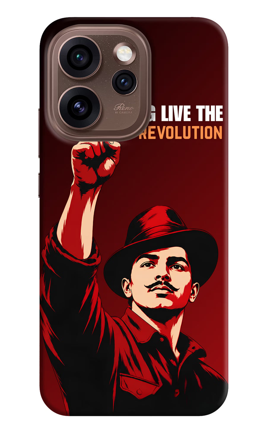 Bhagat Singh Revolution Oppo Reno15 Pro 5G Back Cover, Hard case