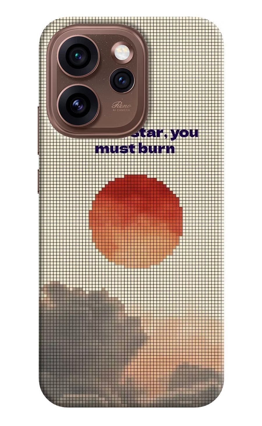Pixel Sun Oppo Reno15 Pro 5G Back Cover, Hard case