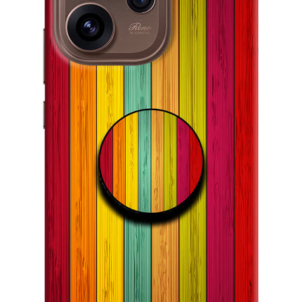 Multicolor Wooden Oppo Reno15 Pro 5G Pop Case by Casekaro