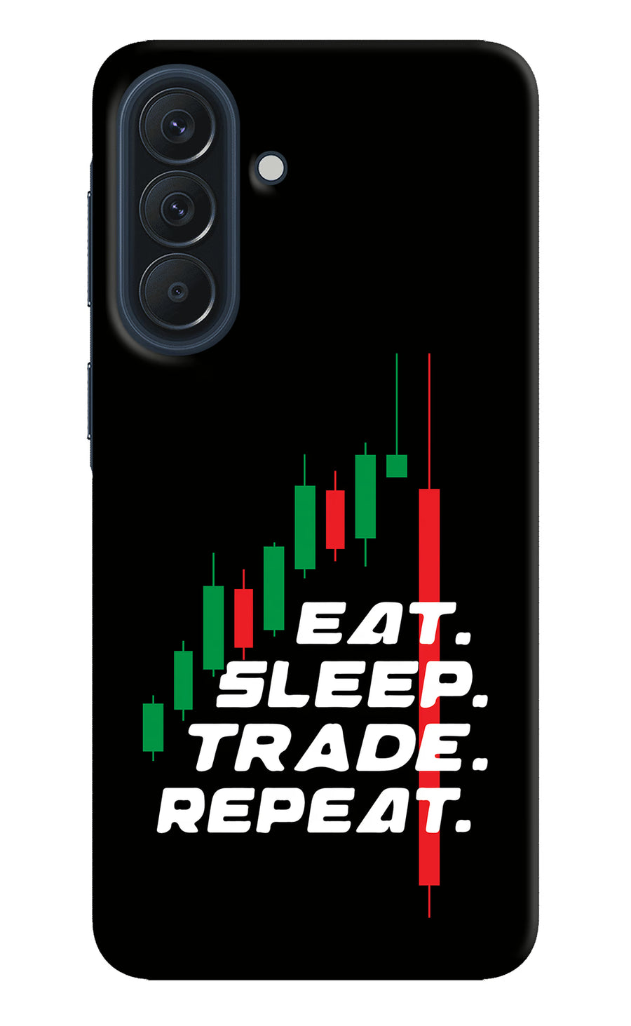 Eat Sleep Trade Repeat Samsung A57 5G Back Cover, Hard case