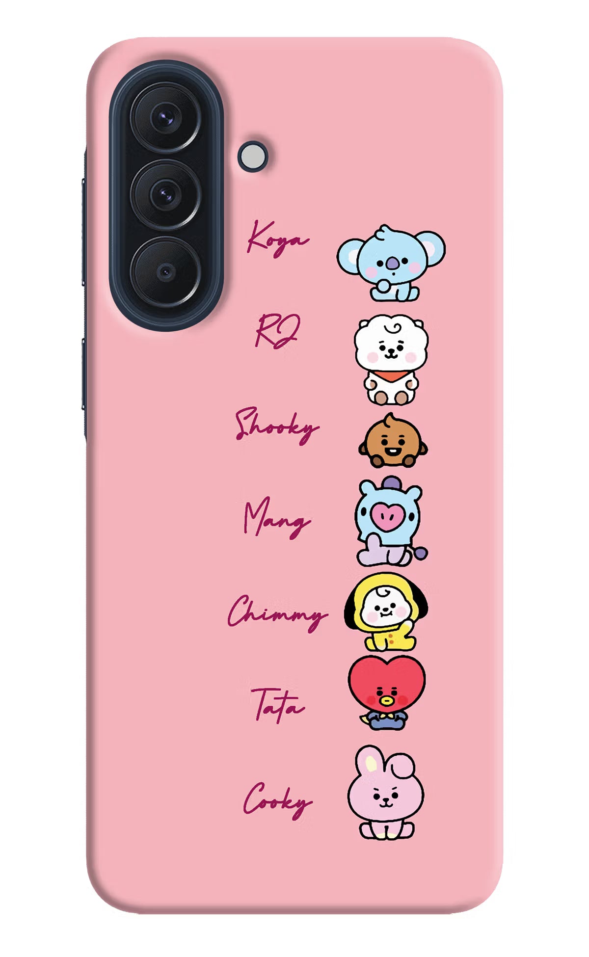 BTS names Samsung A57 5G Back Cover